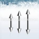bb18cn3 straight barbells surgical steel 316l eyebrow