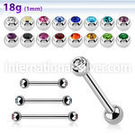 bb18jb25 surgical steel ball closure rings eyebrow helix intim piercing