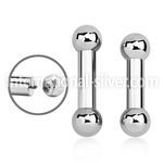 bb2x straight barbells surgical steel 316l tongue