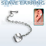 bber26 316l steel barbell with ball connected to helix clip