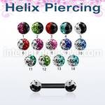 bbert23e straight barbells anodized surgical steel 316l eyebrow