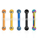 bbetb25 straight barbells anodized surgical steel 316l eyebrow