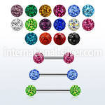 bbfr3ss surgical steel 16g barbell eyebrow helix piercing