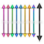 bbitcn straight barbells anodized surgical steel 316l 