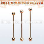 bbittb straight barbells anodized surgical steel 316l 