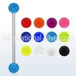 bbiuv5 straight barbells surgical steel 316l with acrylic parts 