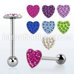 bbmtj5 straight barbells surgical steel 316l tongue