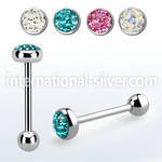 bbmtj8 straight barbells surgical steel 316l tongue
