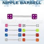 bbvd4 straight barbells surgical steel 316l with acrylic parts tongue