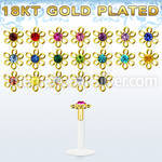bilbfwg clear bio flexible labret flower