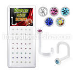 biswmx40 l shape nose studs bioflex ptfe nose