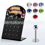blbc3s labrets lip rings surgical steel 316l belly button