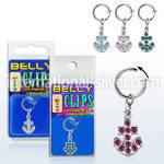 blcpt51 fake illusion hoops others belly button