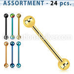 blk104b straight barbells anodized surgical steel 316l tongue