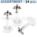 blk182 labrets lip rings bioflex ptfe belly button
