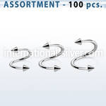 blk220b spirals twisters surgical steel 316l eyebrow