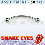 blk225 micro curved barbells surgical steel 316l tongue