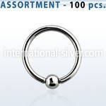 blk228b hoops captive rings surgical steel 316l nose