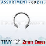 blk23c horseshoes surgical steel 316l belly button