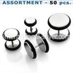 blk271 cheaters  illusion plugs and tapers surgical steel 316l belly button
