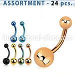 blk276 belly rings anodized surgical steel 316l belly button