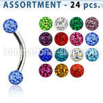 blk283 micro curved barbells surgical steel 316l eyebrow