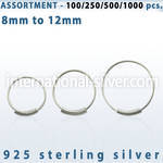 blk289 nose hoop silver 925 nose