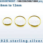 blk291 nose hoop silver 925 nose