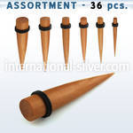 blk297 tapers organic body jewelry ear lobe
