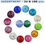 blk319 loose body jewelry parts surgical steel 316l belly button