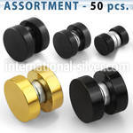 blk413 cheaters  illusion plugs and tapers anodized surgical steel 316l belly button