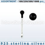 blk446 nose bone silver 925 nose