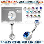 blk484 belly rings surgical steel 316l belly button