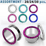blk510 tunnels gauges surgical steel 316l ear lobe
