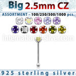 blk521 nose bone silver 925 nose