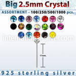 blk534 bend it to fit nose studs silver 925 nose