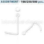blk543 l shape nose studs bioflex ptfe nose
