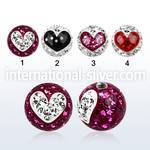 bmfr8 loose body jewelry parts surgical steel 316l belly button