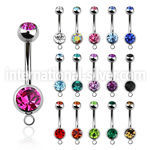 bn2cgh belly rings surgical steel 316l belly button