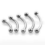 bneb25 micro curved barbells surgical steel 316l eyebrow
