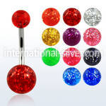 bngt belly rings surgical steel 316l with acrylic parts belly button