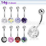 bnrdz8 belly rings surgical steel 316l belly button