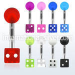 bnuvdi belly rings surgical steel 316l with acrylic parts belly button