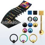 brbbtm straight barbells anodized surgical steel 316l tongue