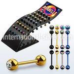 brbtc straight barbells anodized surgical steel 316l tongue
