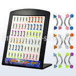 brgl3 micro curved barbells surgical steel 316l with acrylic parts eyebrow