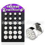 bripf5 cheaters  illusion plugs and tapers surgical steel 316l belly button