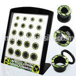 brpg101 tunnels gauges acrylic body jewelry ear lobe