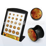brpg124 plugs gauges acrylic body jewelry ear lobe