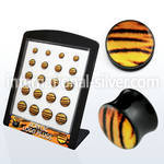 brpg125 plugs gauges acrylic body jewelry ear lobe